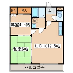 セントラルハイツ（川上町）の物件間取画像